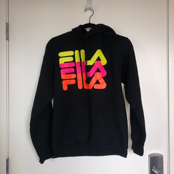 fila neon hoodie